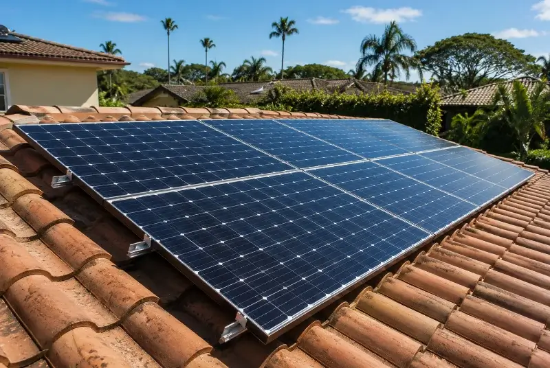Installation de panneaux solaires au Fousseret